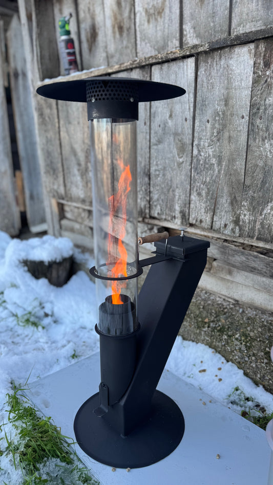 Danse des Flammes-Poêle à Granulés Décoratif